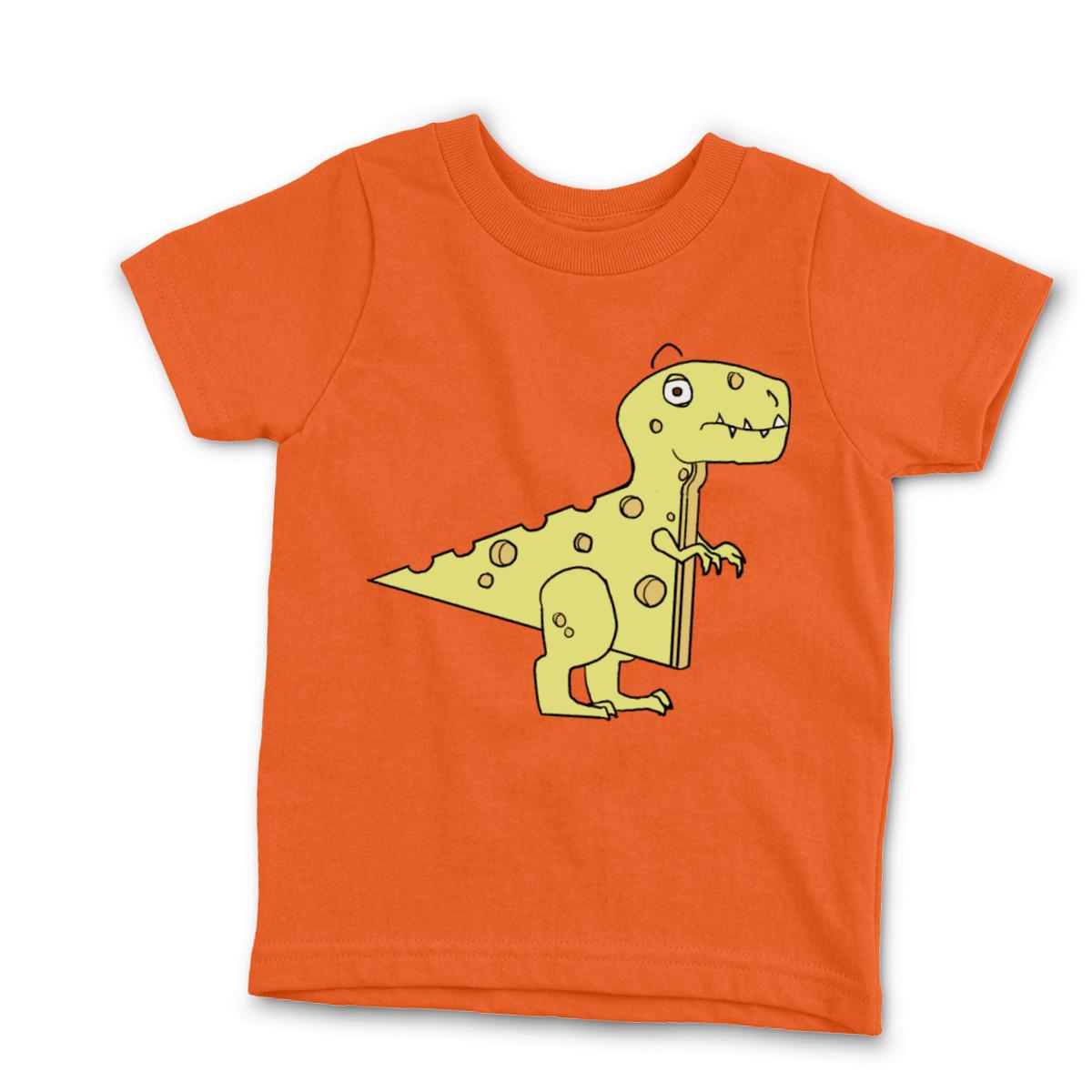Cheeseosaurus Rex Kid's Tee Medium orange