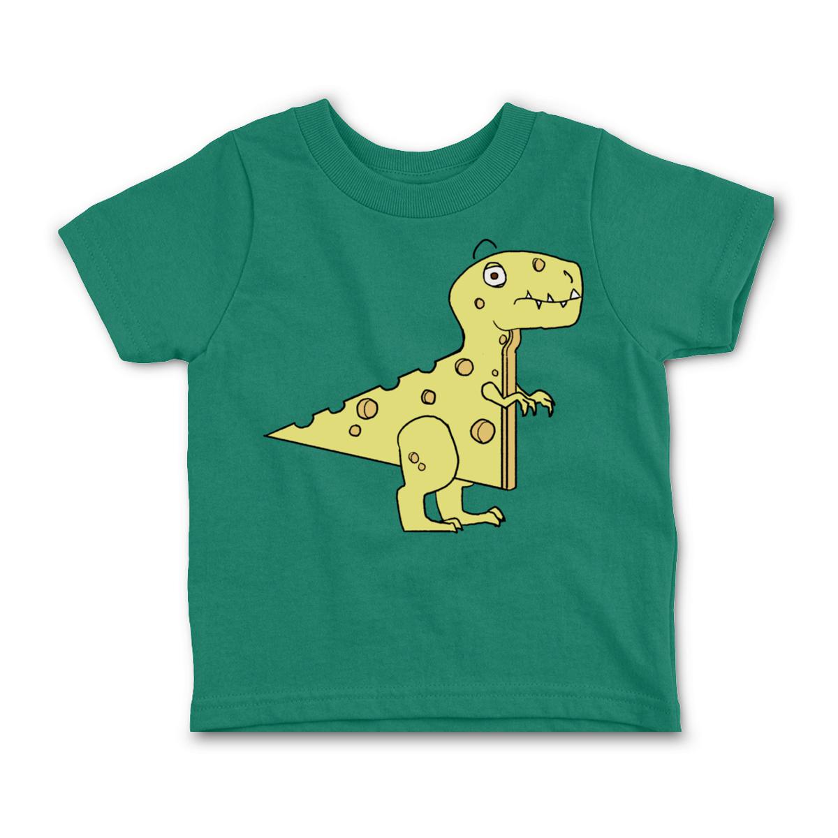 Cheeseosaurus Rex Toddler Tee 4T kelly