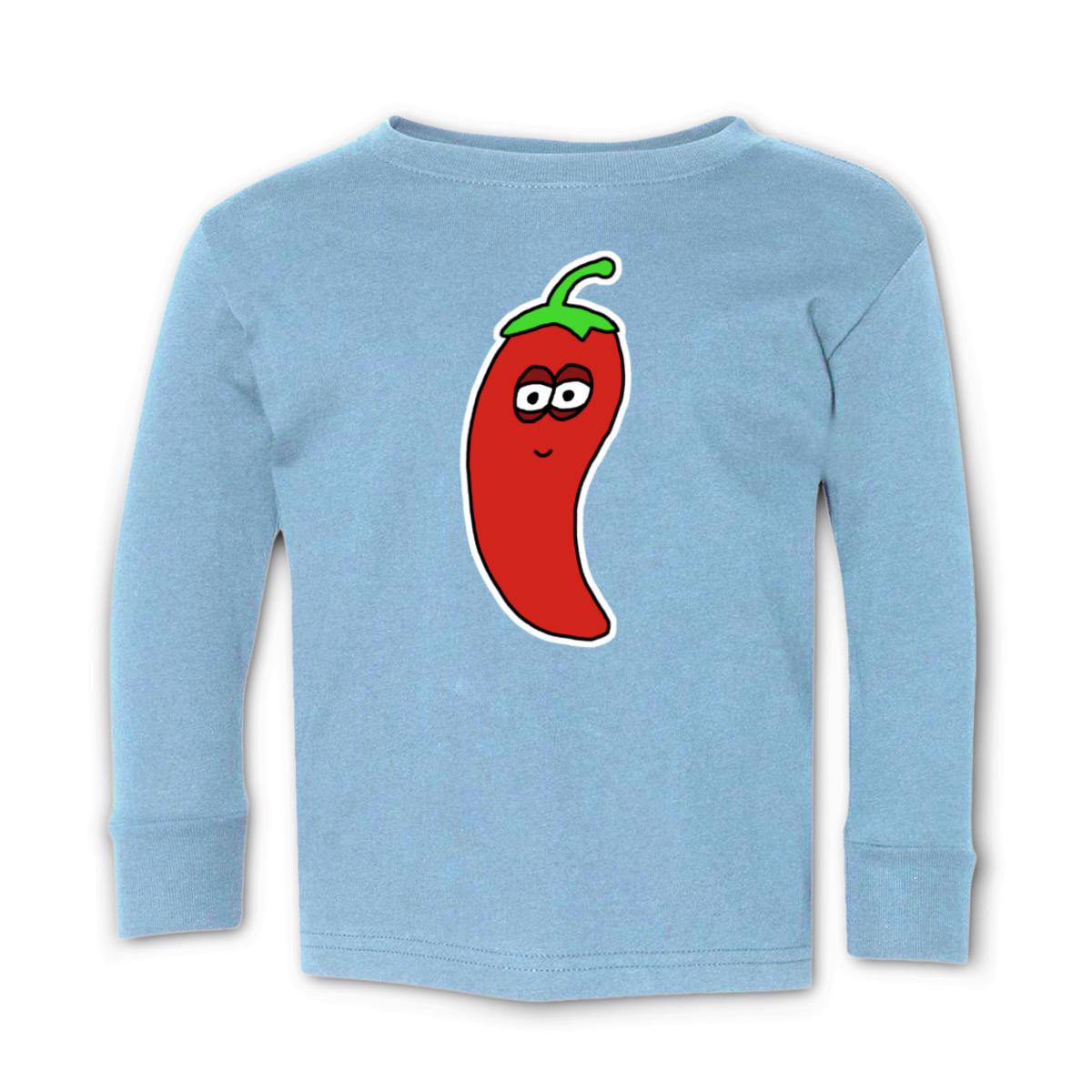 Chili Pepper Toddler Long Sleeve Tee 56T light-blue