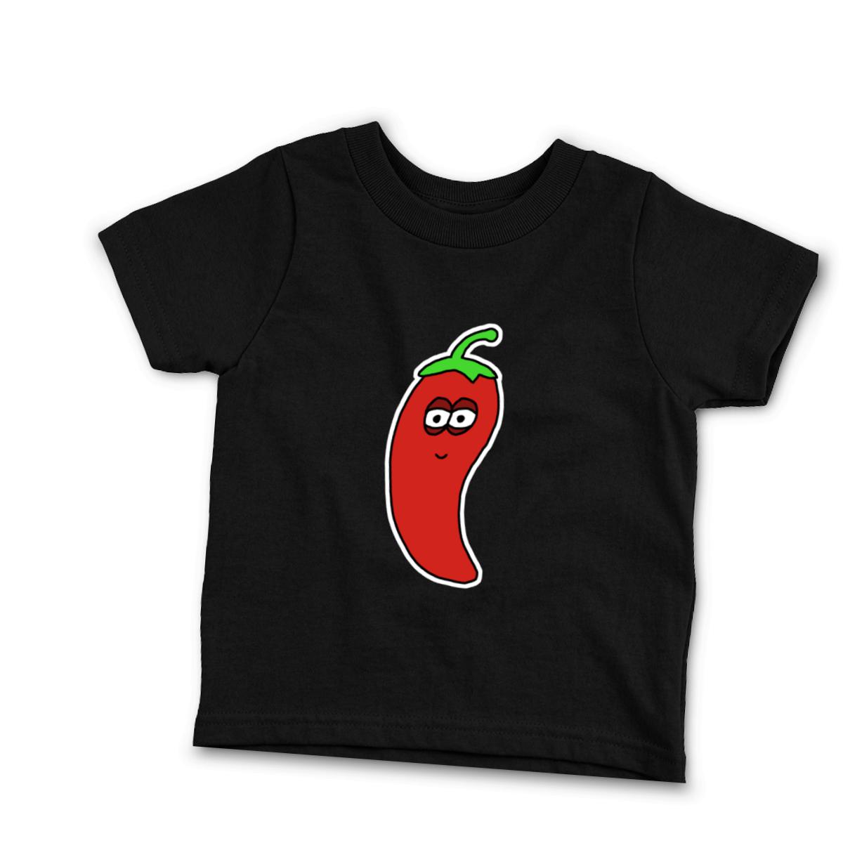 Chili Pepper Toddler Tee 2T black