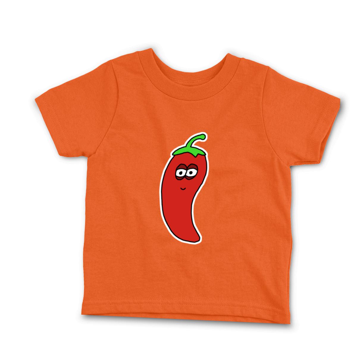 Chili Pepper Toddler Tee 2T orange