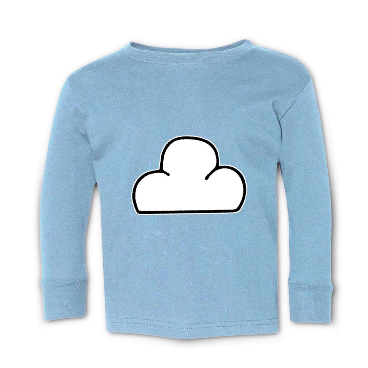 Cloud Toddler Long Sleeve Tee 2T light-blue