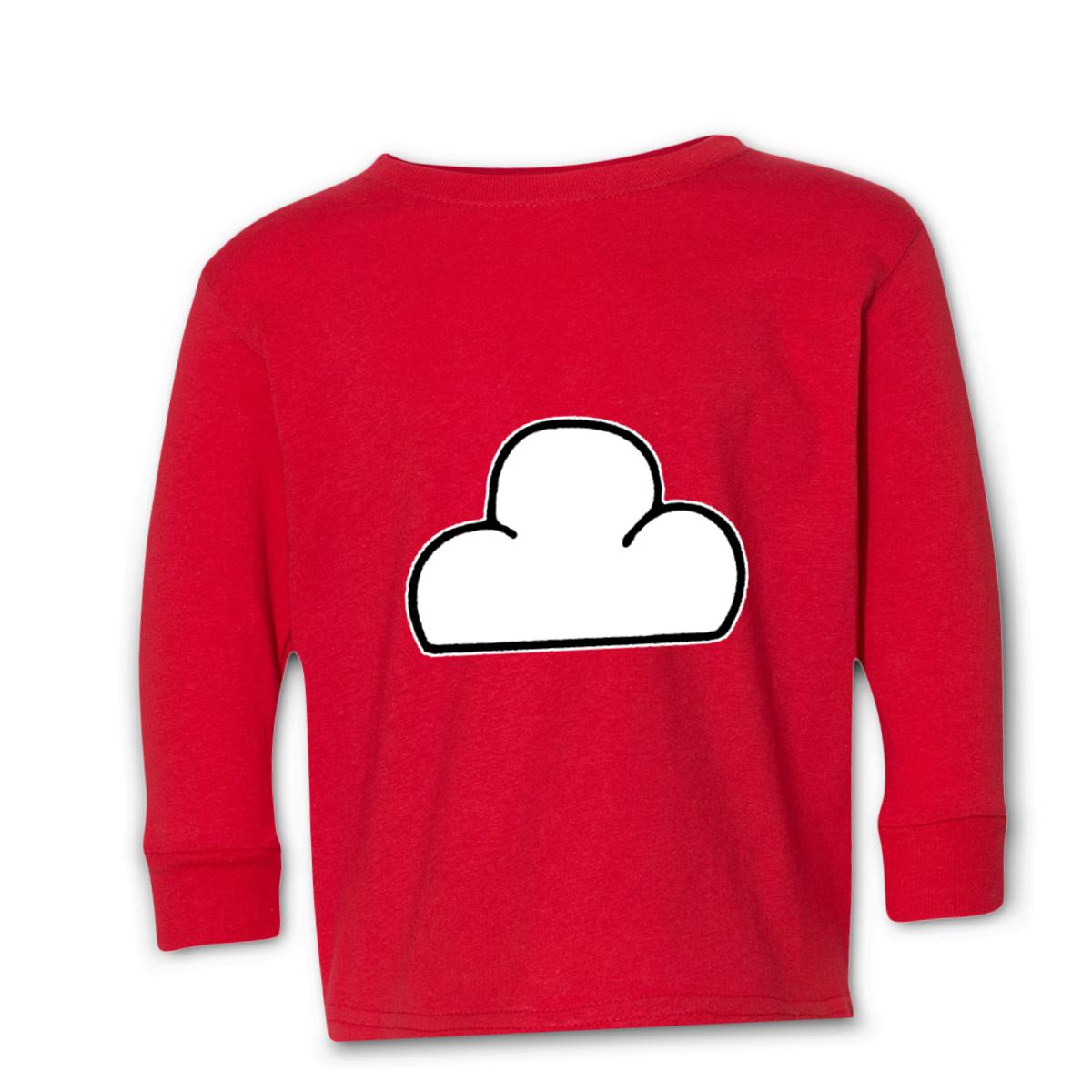 Cloud Toddler Long Sleeve Tee 4T red
