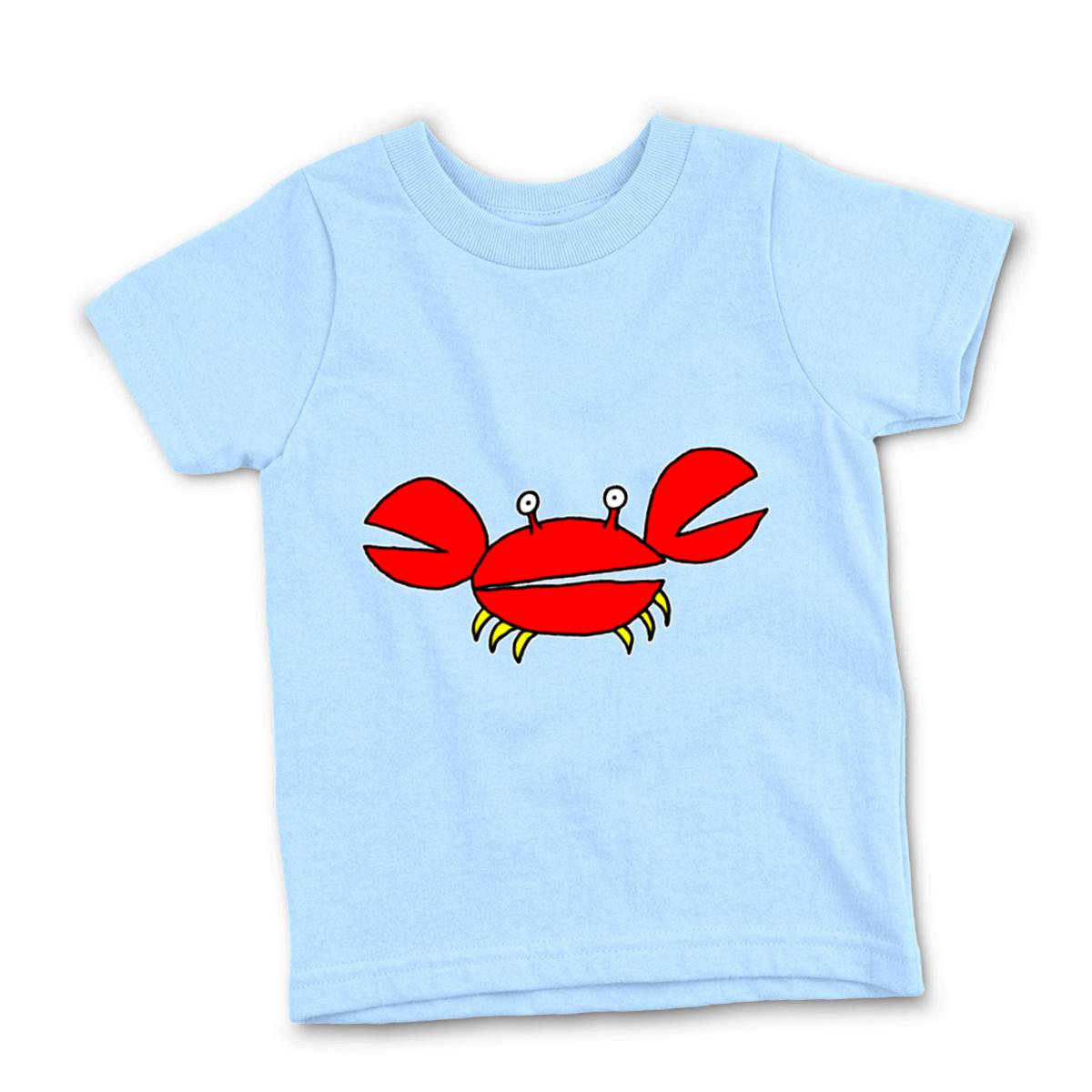 Crab Kid's Tee Large light-blue