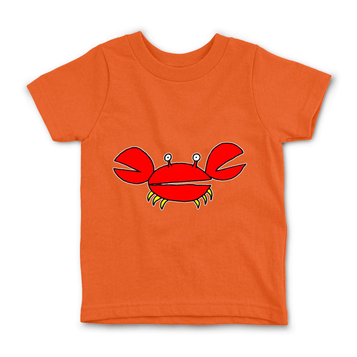 Crab Kid's Tee Small orange