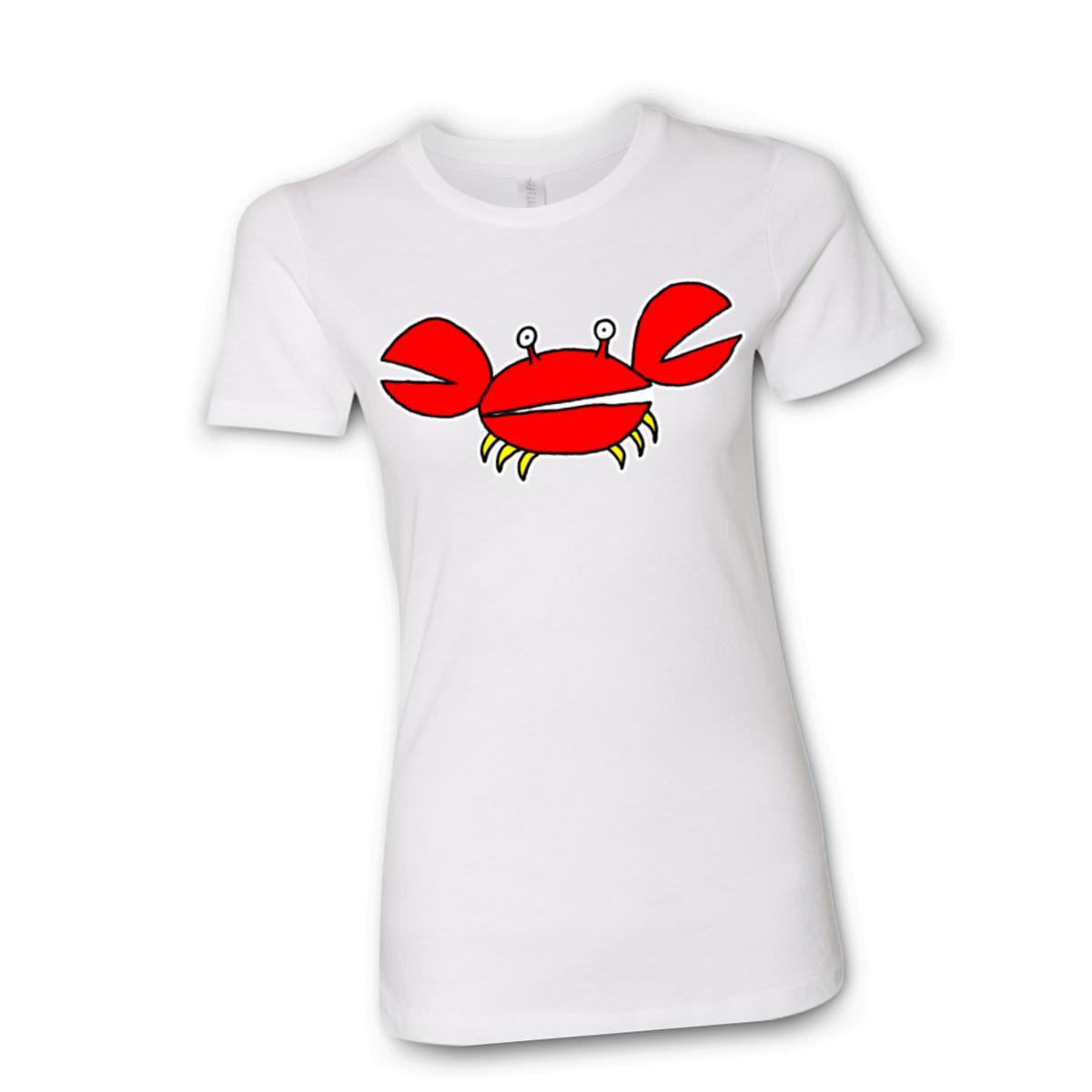 Crab Ladies' Boyfriend Tee Small white
