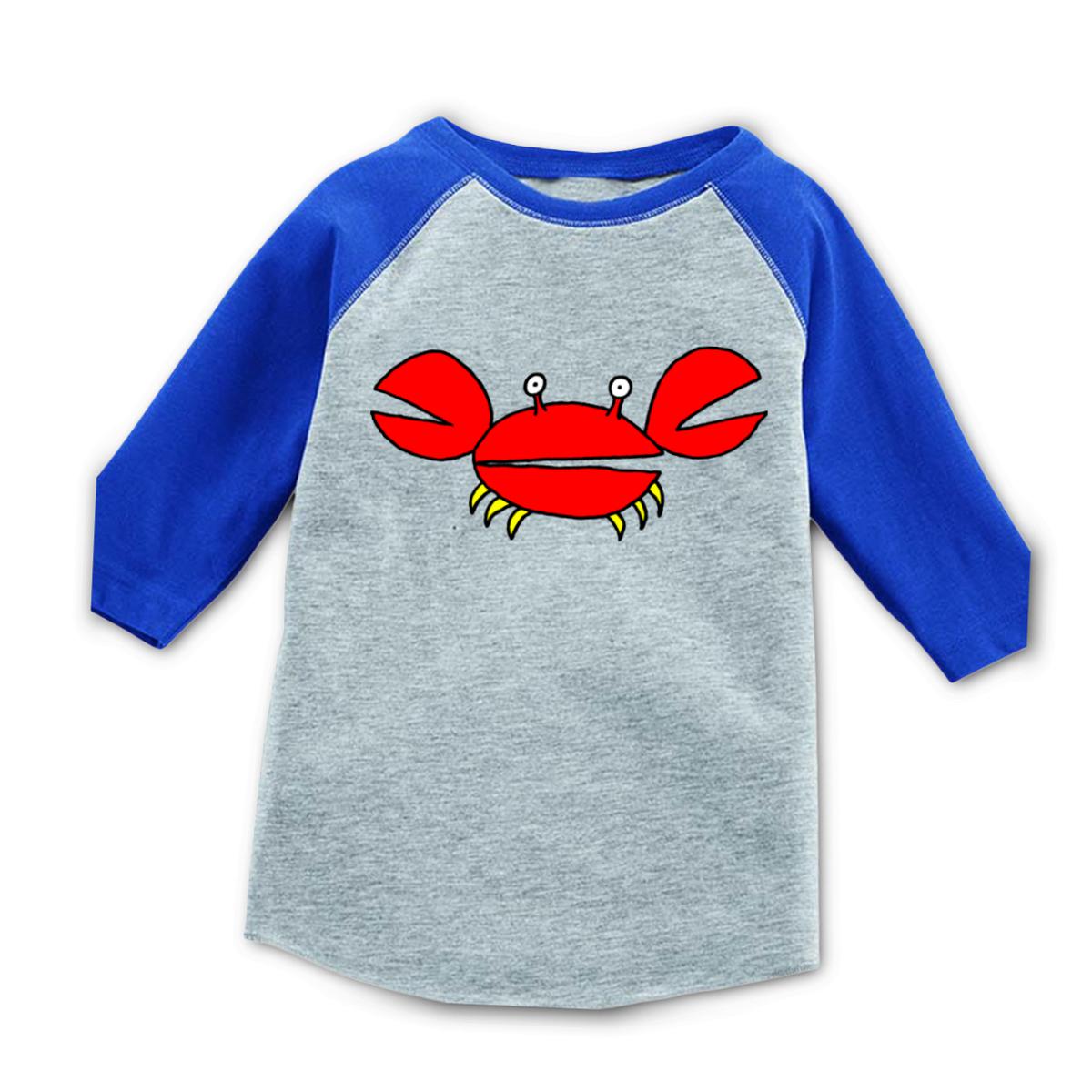 Crab Toddler Raglan Tee 56T heather-royal