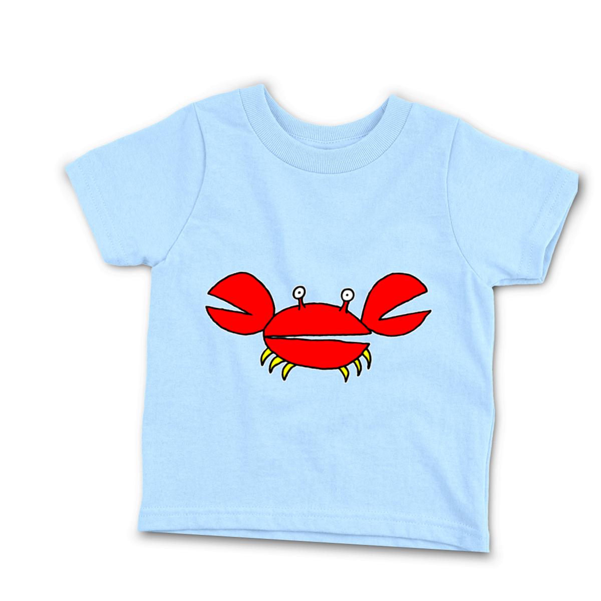 Crab Toddler Tee 4T light-blue