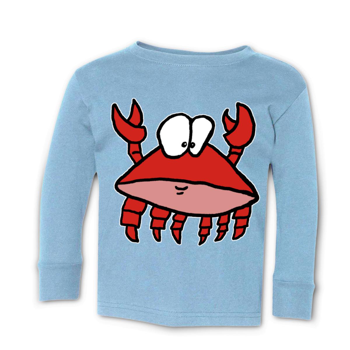 Crab 2.0 Kid's Long Sleeve Tee Small light-blue