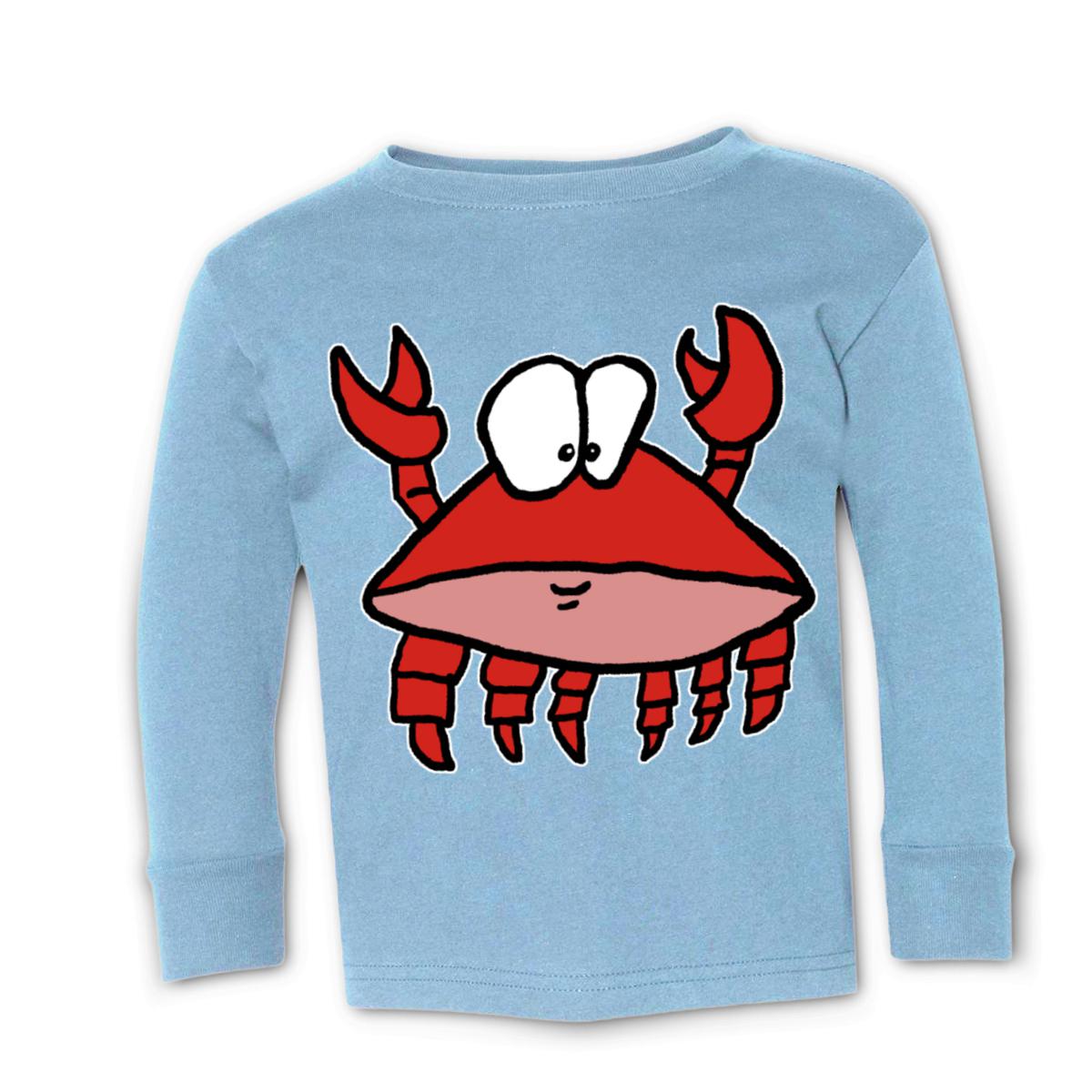 Crab 2.0 Toddler Long Sleeve Tee 56T light-blue