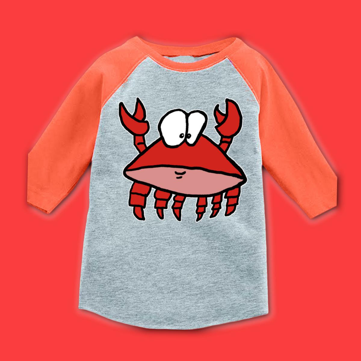 Crab 2.0 Toddler Raglan Tee