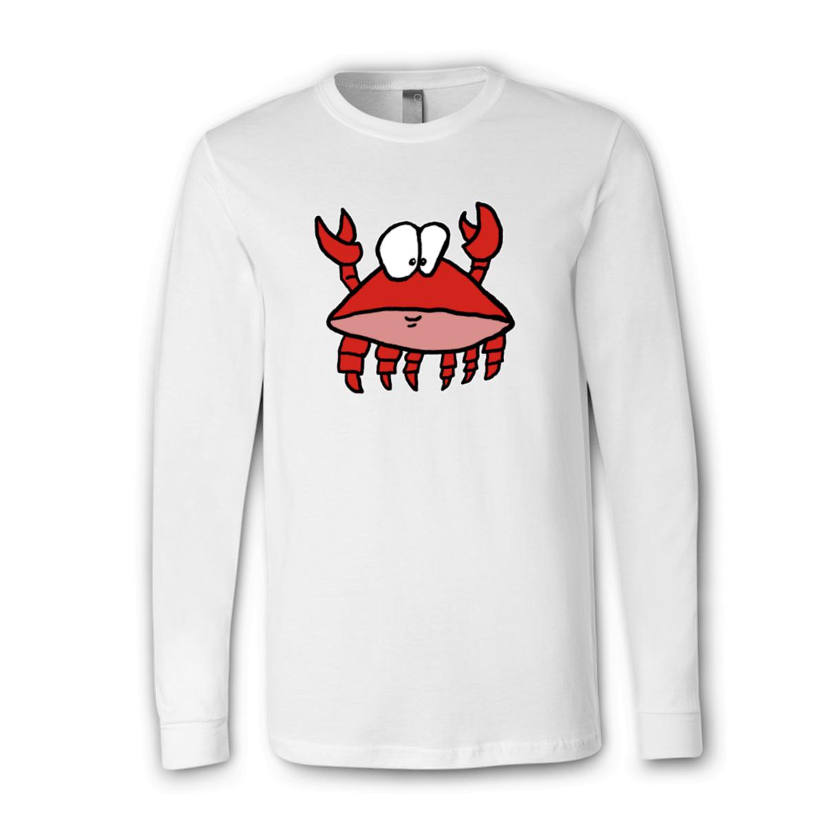 Crab 2.0 Unisex Long Sleeve Tee Medium white
