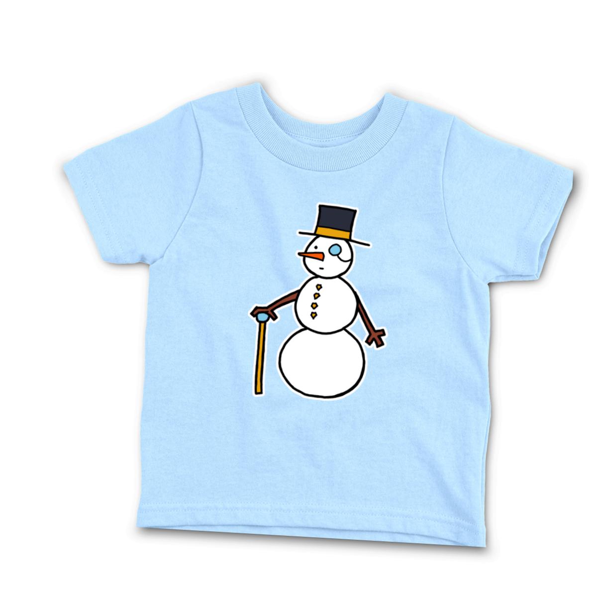 Dapper Snowman Infant Tee 18M light-blue