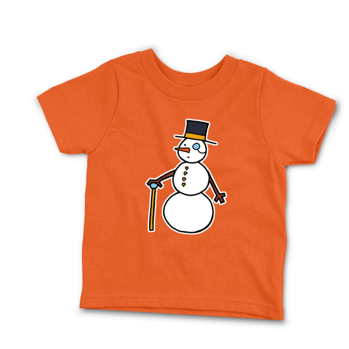 Dapper Snowman Infant Tee 18M orange