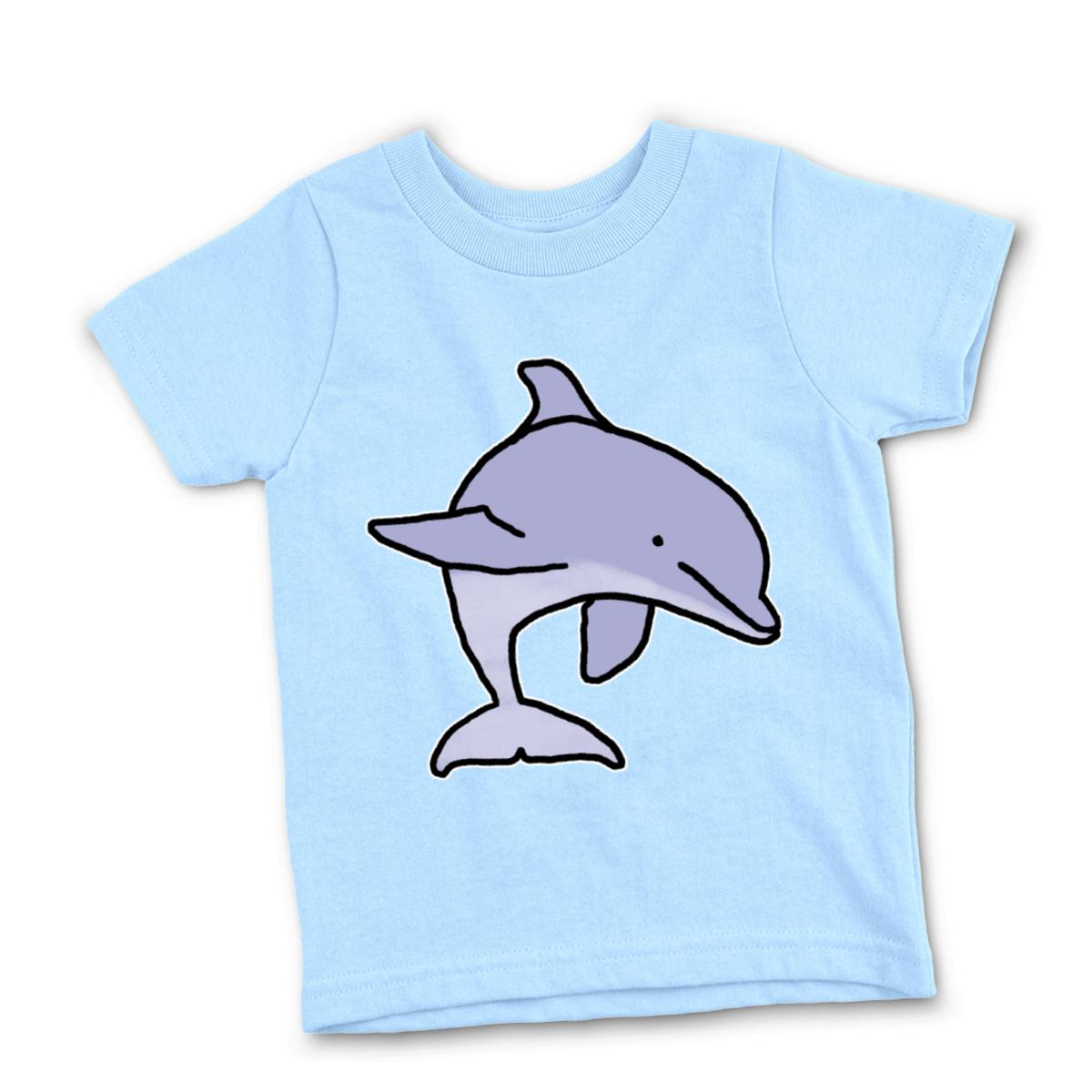 Dolphin Kid's Tee Large light-blue