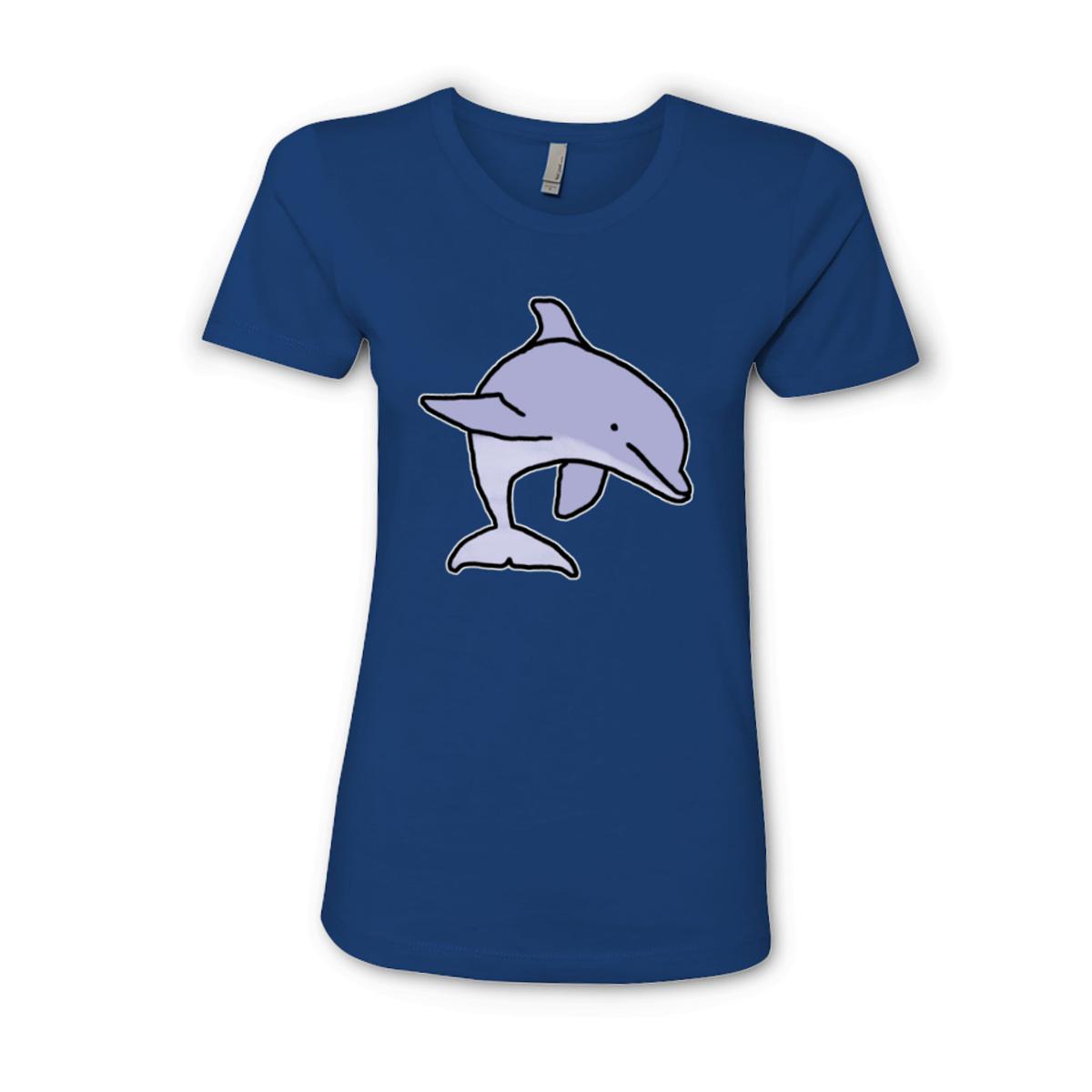 Dolphin Ladies' Boyfriend Tee Double Extra Large royal-blue