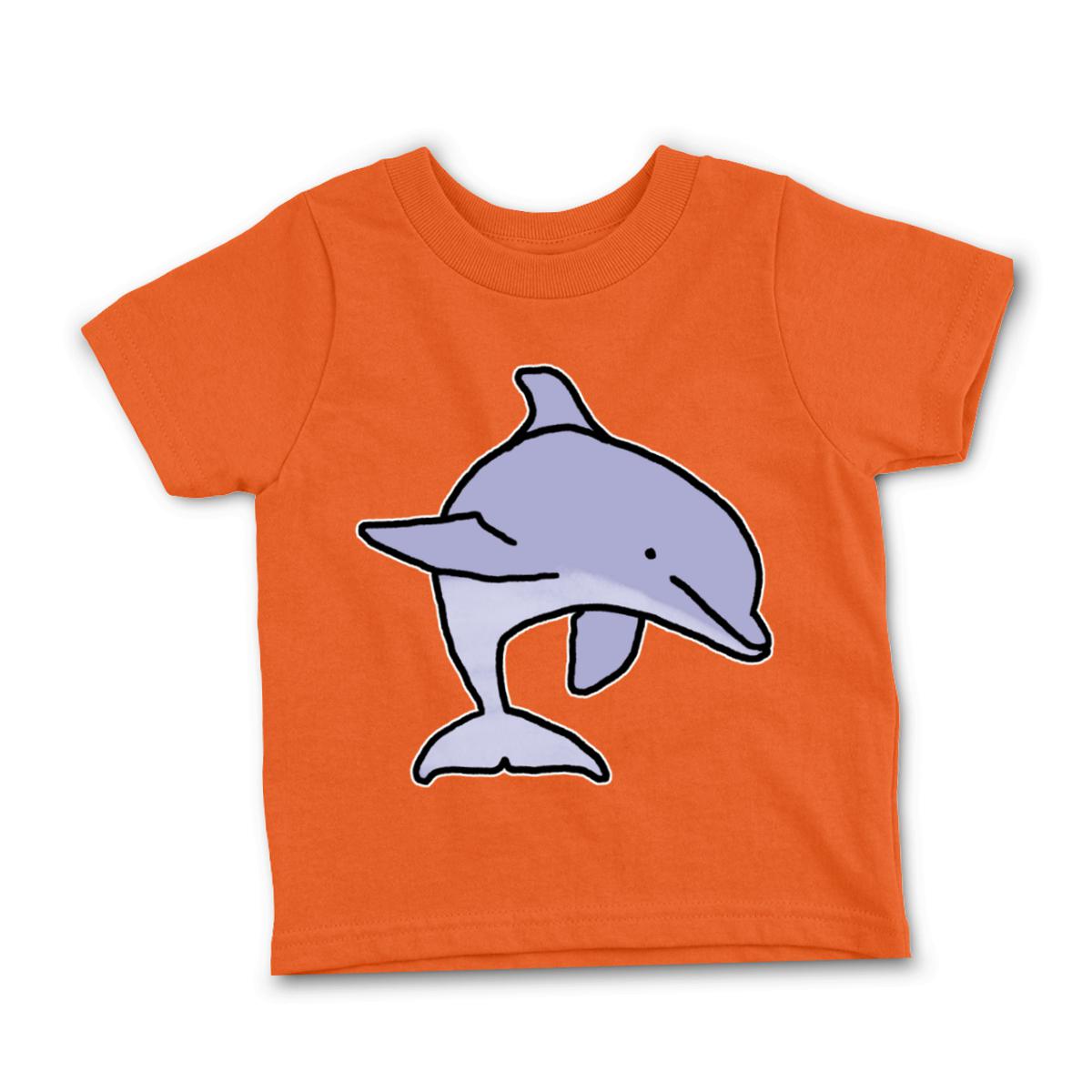 Dolphin Toddler Tee 2T orange