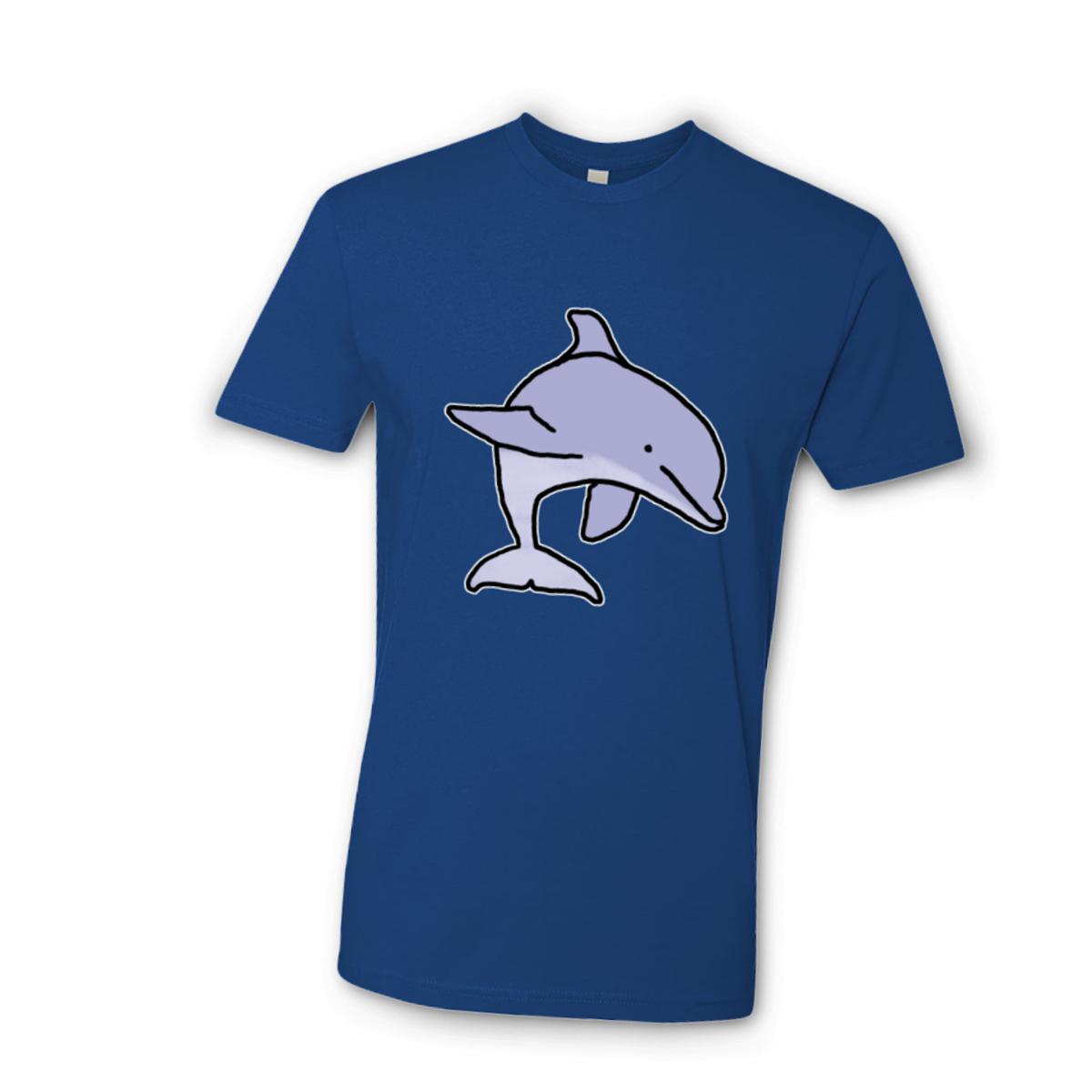 Dolphin Unisex Tee Large royal-blue