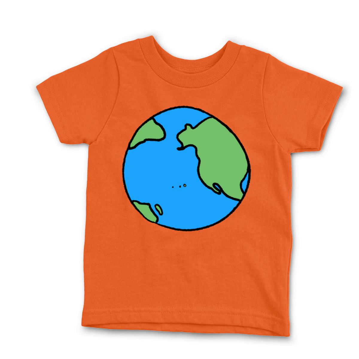 Earth Kid's Tee Small orange