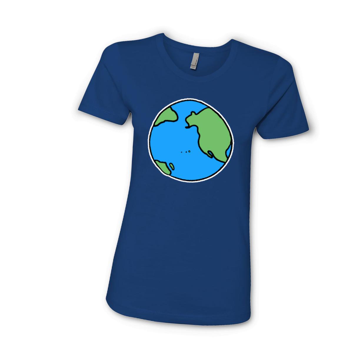 Earth Ladies' Boyfriend Tee Double Extra Large royal-blue