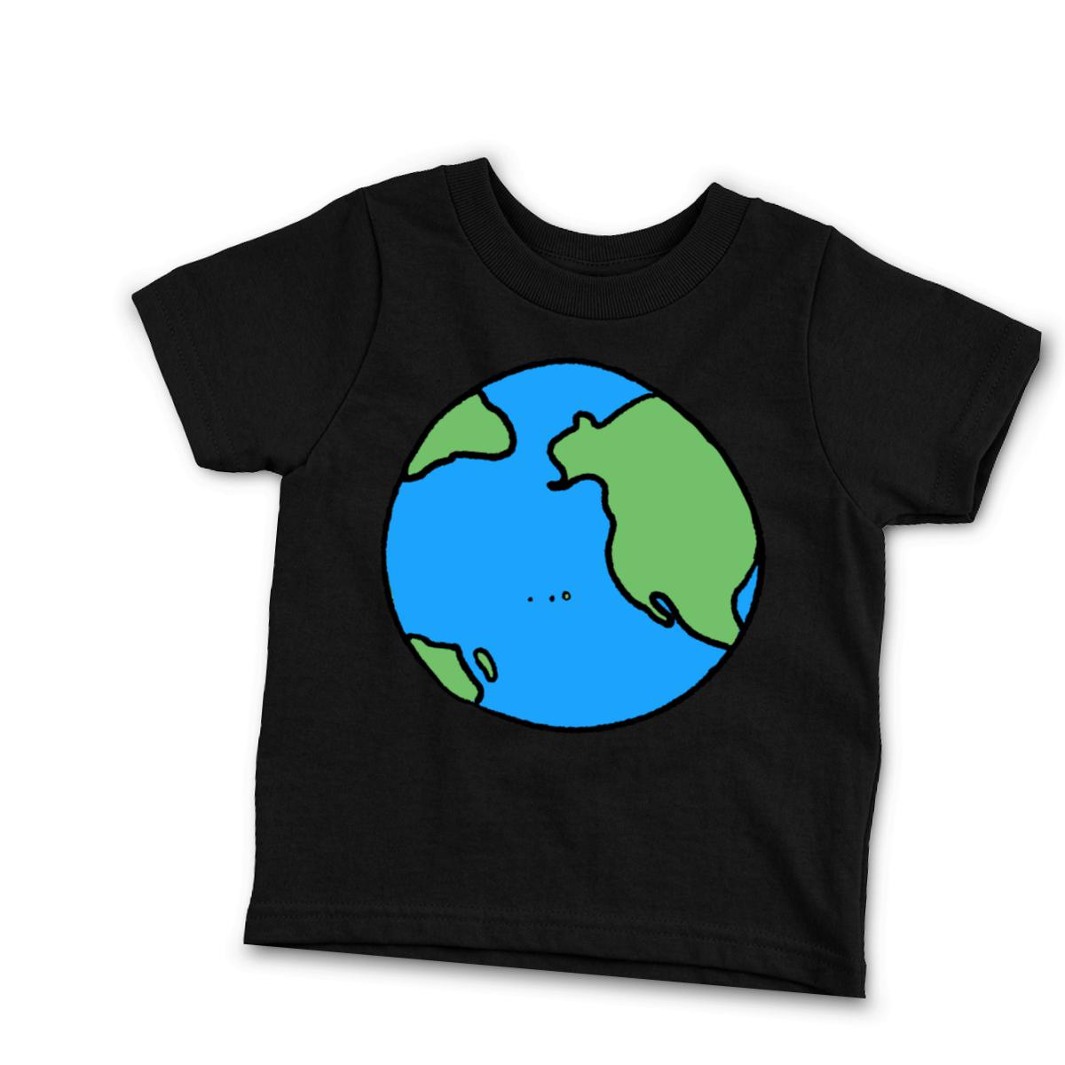 Earth Toddler Tee 4T black
