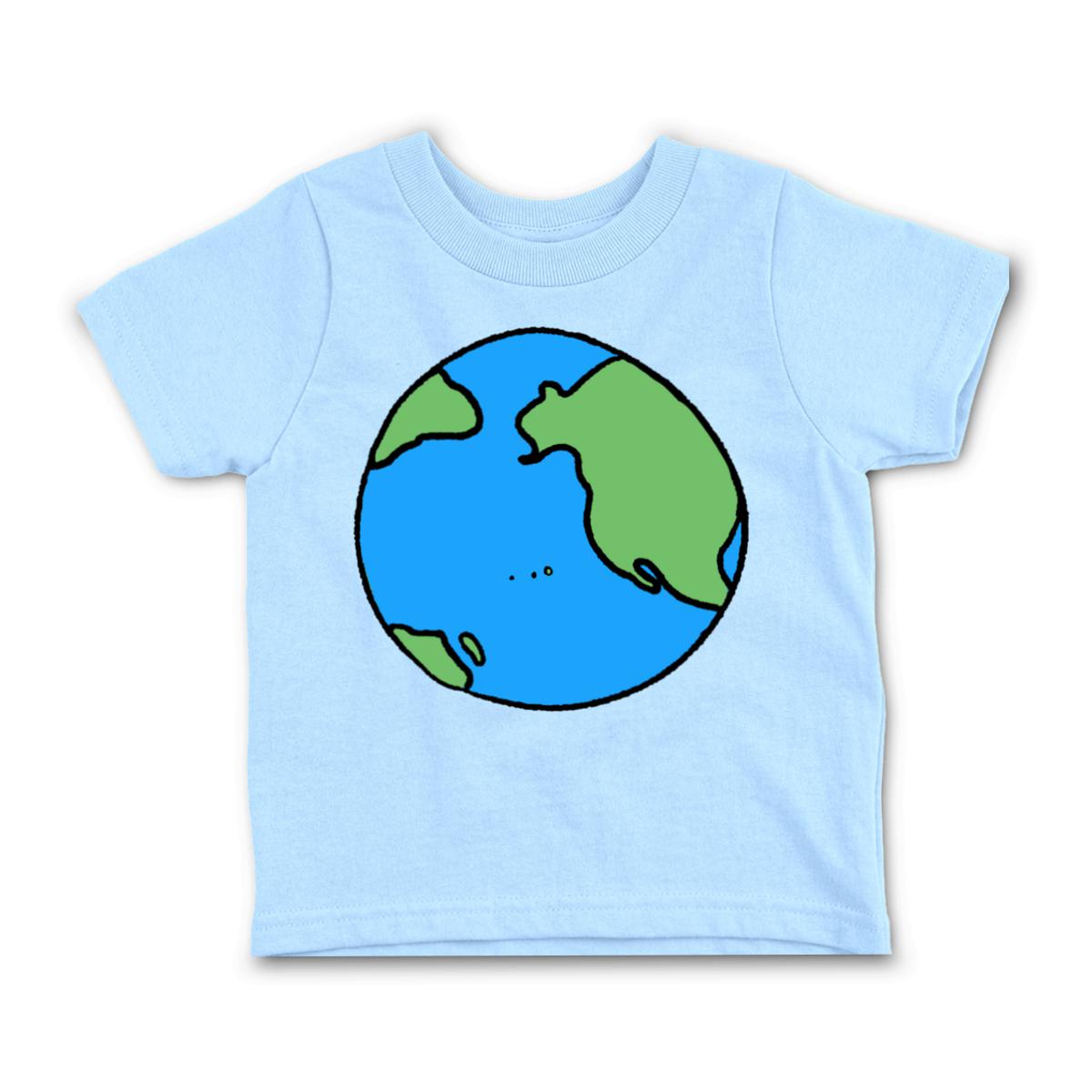 Earth Toddler Tee 2T light-blue