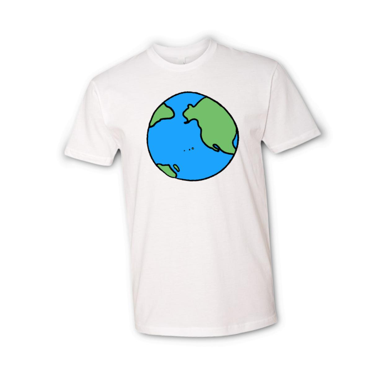 Earth Unisex Tee Small white