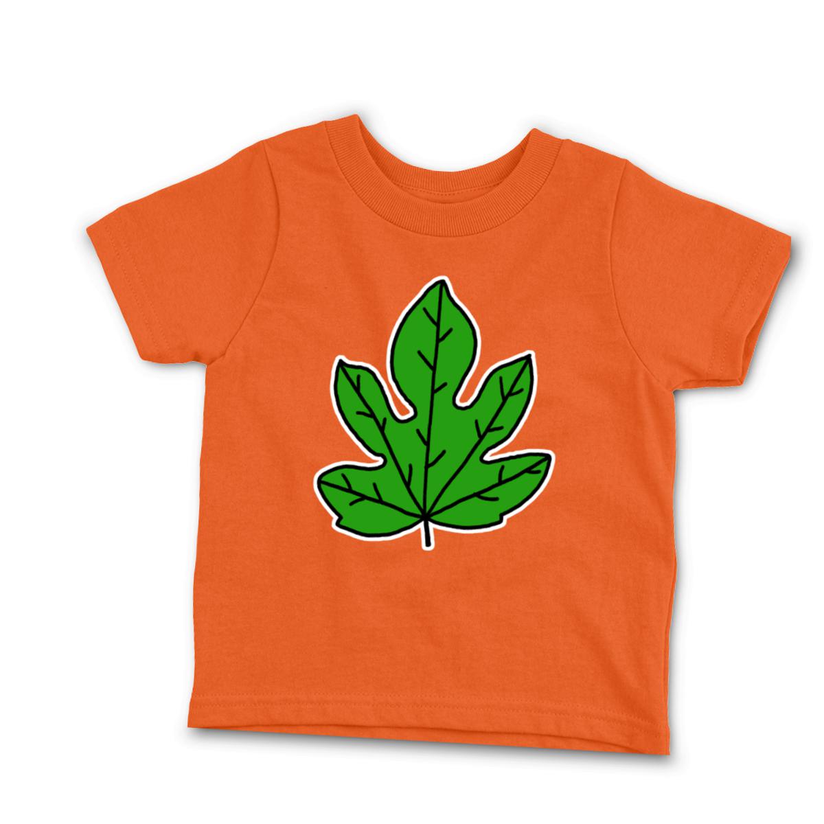 Fig Leaf Toddler Tee 4T orange