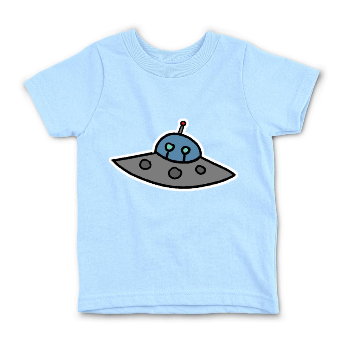 Flying Saucer Kid's Tee Large light-blue