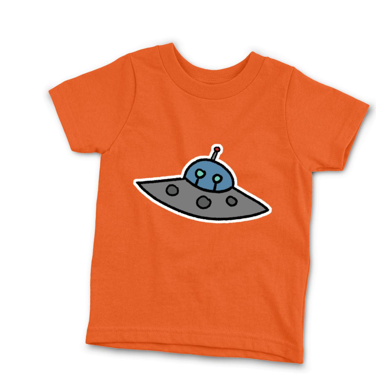 Flying Saucer Kid's Tee Small orange