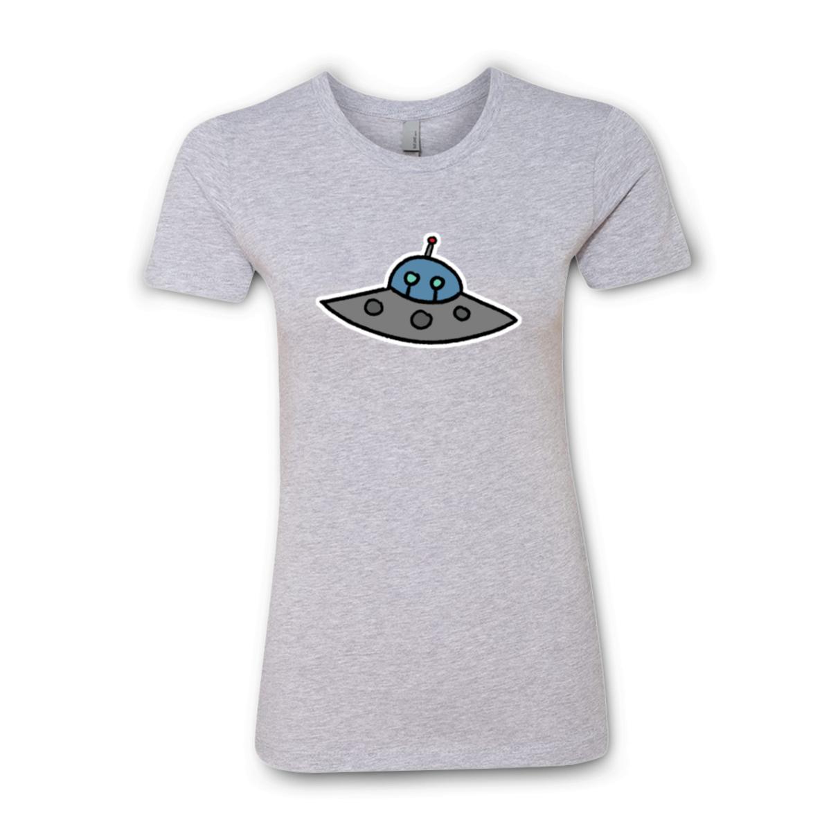 Flying Saucer Ladies' Boyfriend Tee Double Extra Large heather-grey