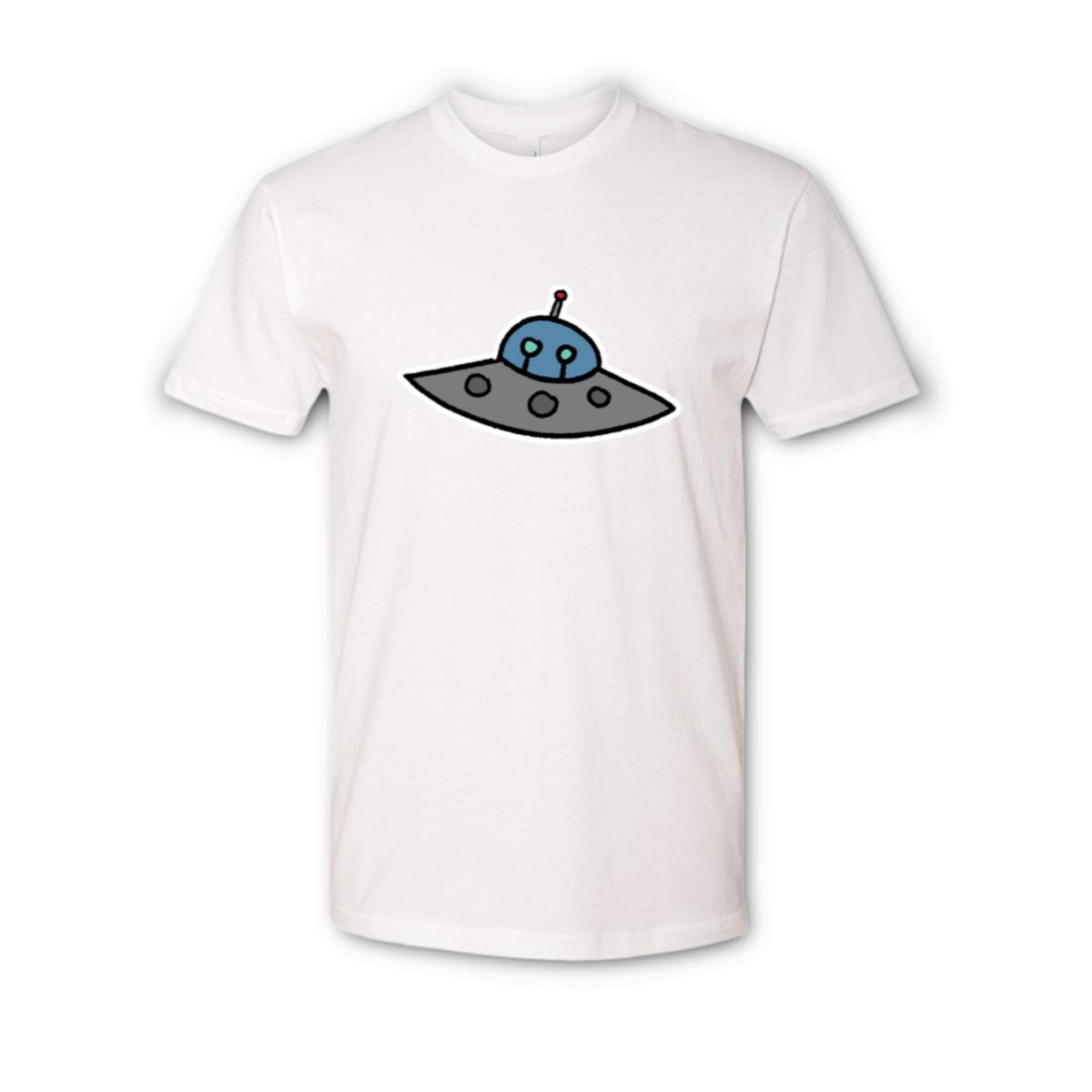 Flying Saucer Unisex Tee Small white