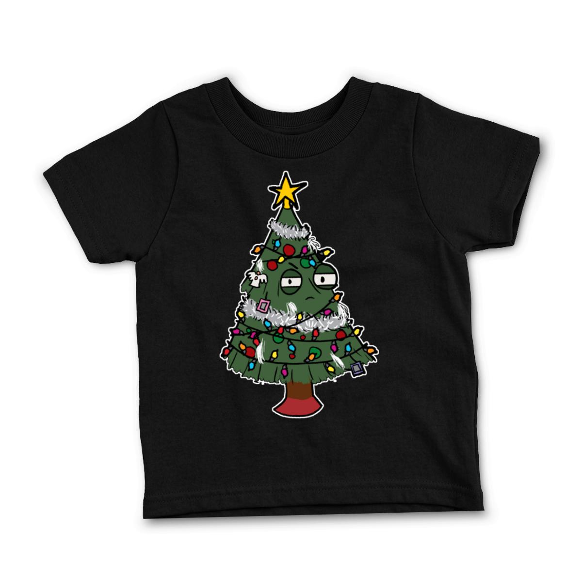 Gaudy Christmas Tree Infant Tee 24M black