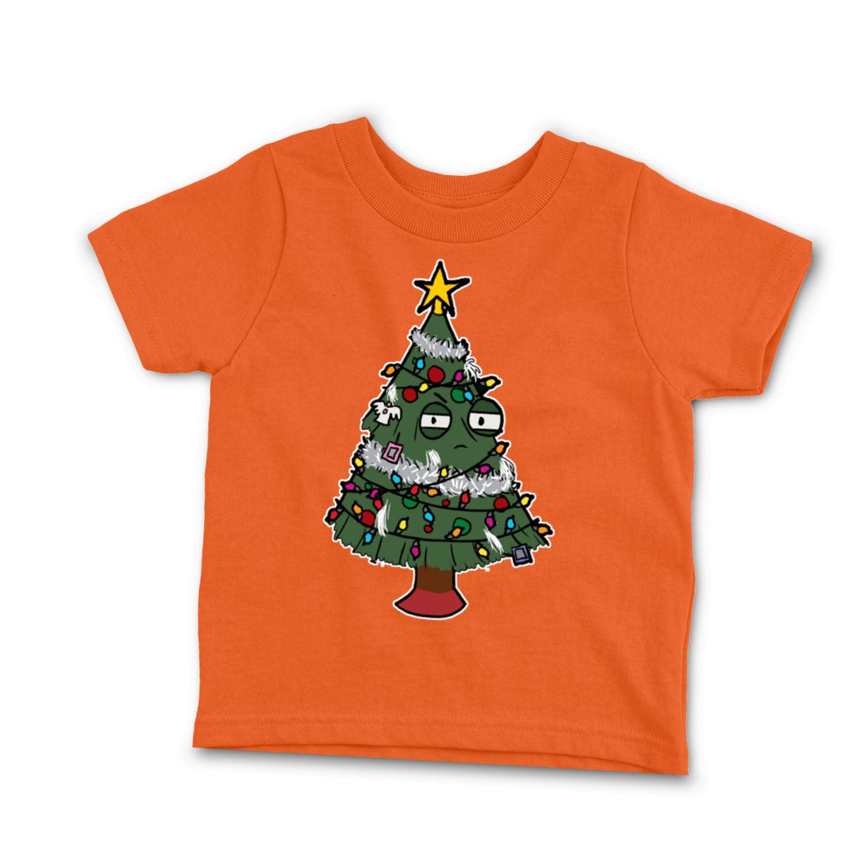 Gaudy Christmas Tree Infant Tee 18M orange