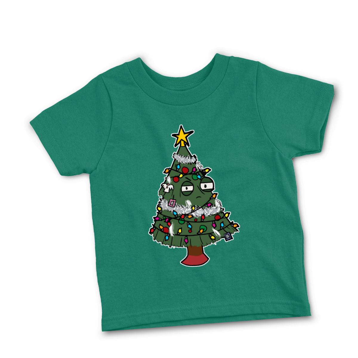 Gaudy Christmas Tree Toddler Tee 2T kelly