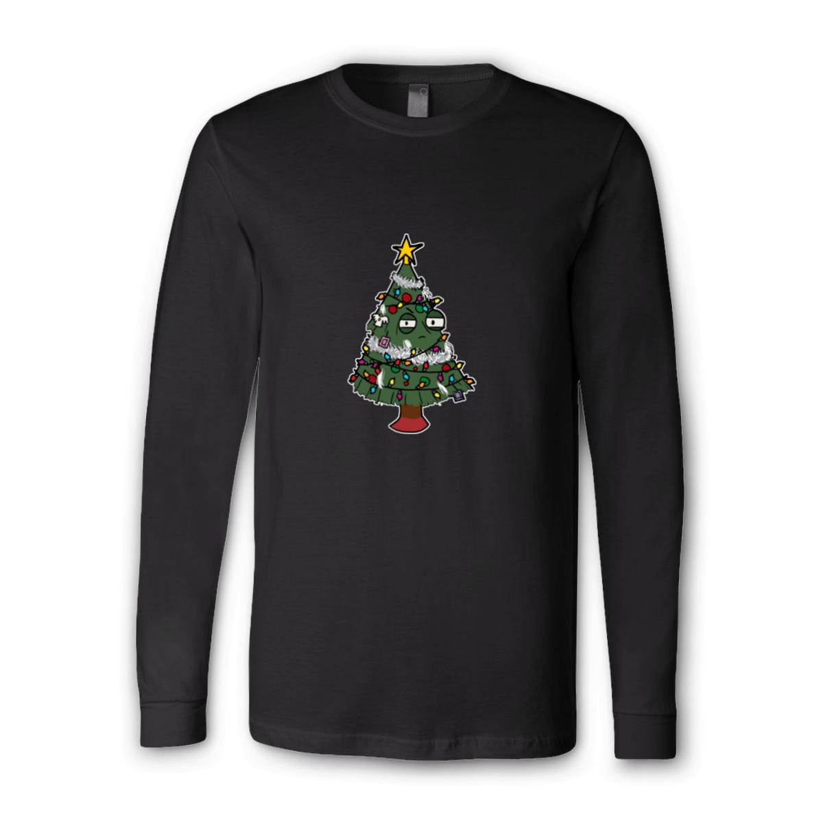 Gaudy Christmas Tree Unisex Long Sleeve Tee Medium black