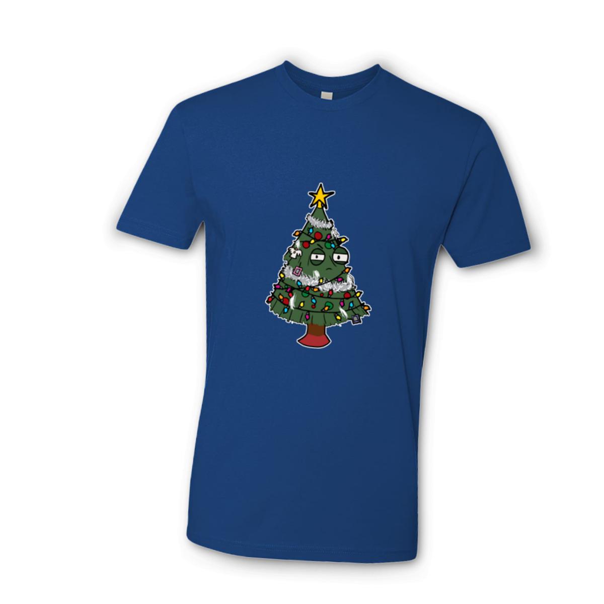 Gaudy Christmas Tree Unisex Tee Large royal-blue