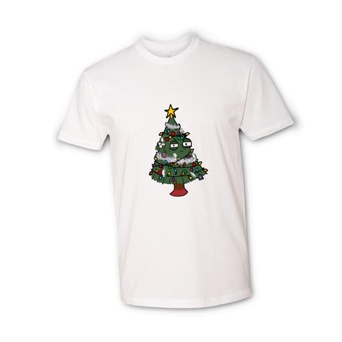 Gaudy Christmas Tree Unisex Tee Small white