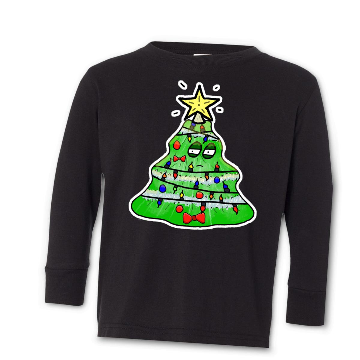 Gaudy Christmas Tree 2021 Kid's Long Sleeve Tee Small black