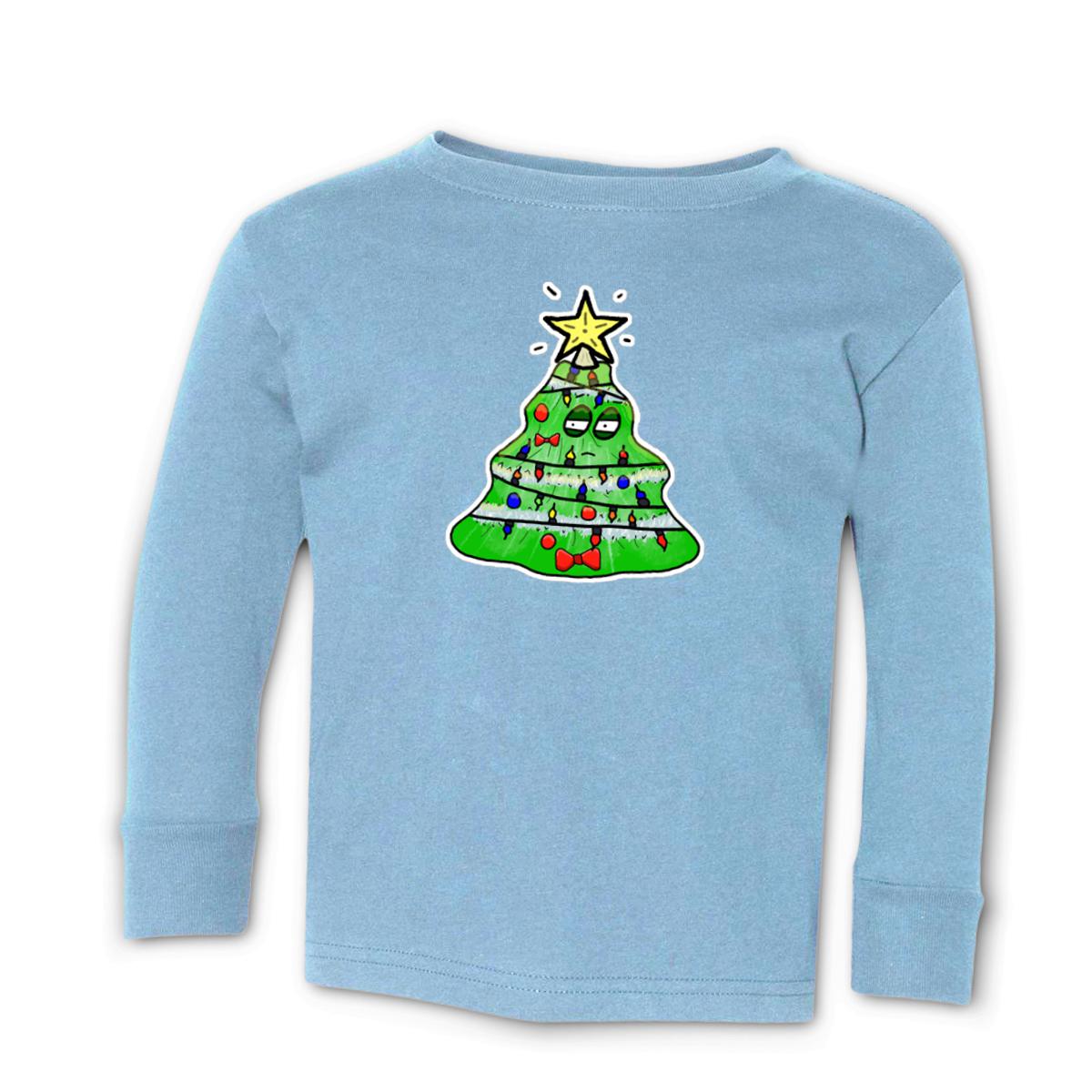 Gaudy Christmas Tree 2021 Toddler Long Sleeve Tee 4T light-blue