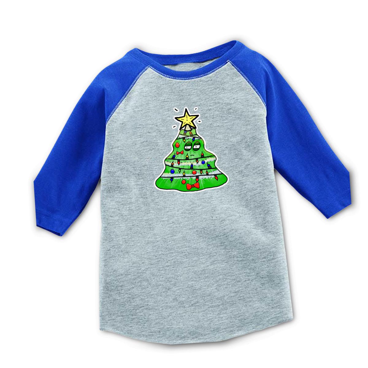 Gaudy Christmas Tree 2021 Toddler Raglan Tee 2T heather-royal