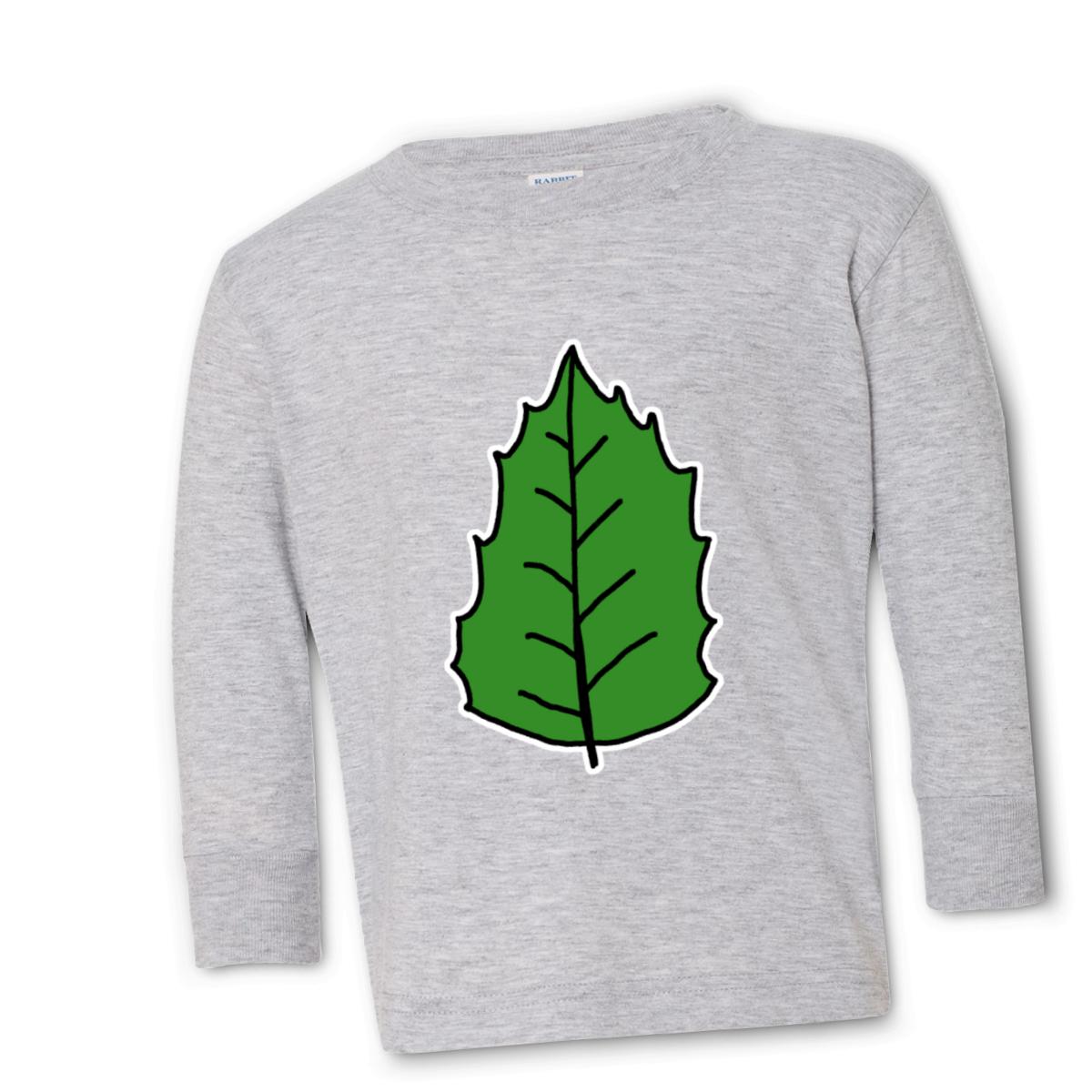 Holly Leaf Toddler Long Sleeve Tee 56T heather