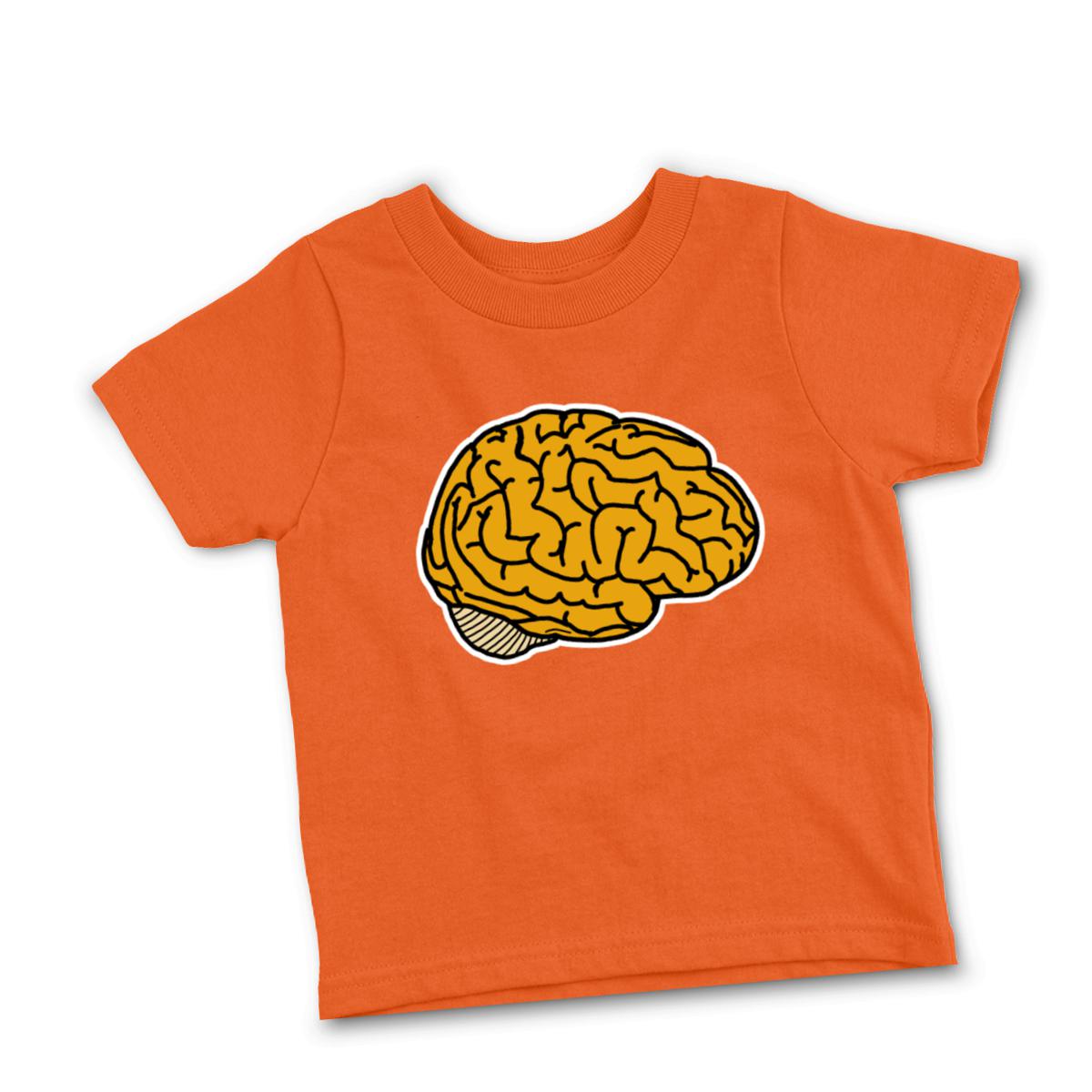 Illustrative Brain Infant Tee 18M orange