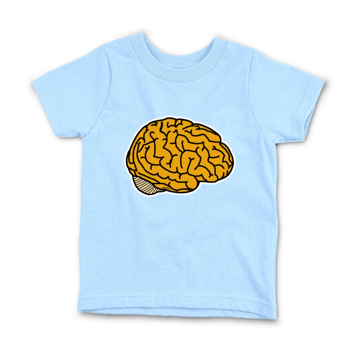 Illustrative Brain Kid's Tee Small light-blue