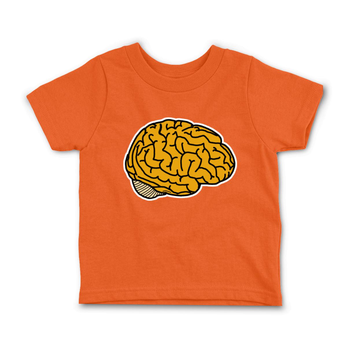 Illustrative Brain Toddler Tee 2T orange