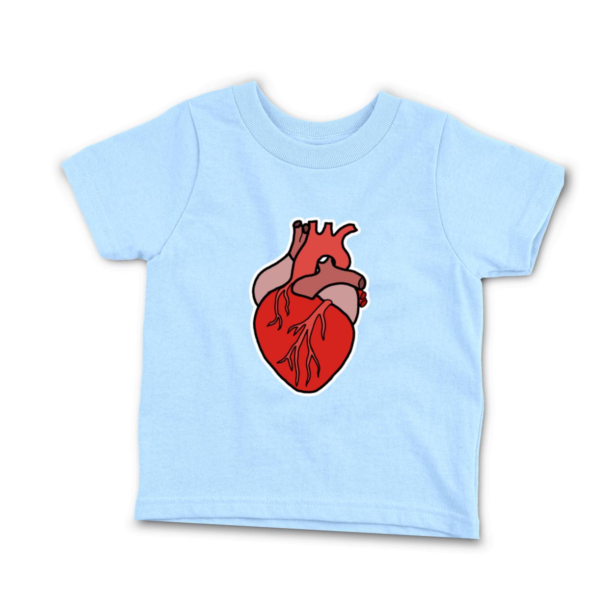 Illustrative Heart Infant Tee 18M light-blue