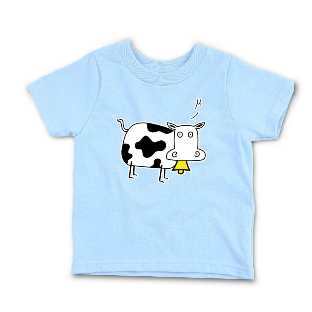 Mu Cow Infant Tee 24M light-blue