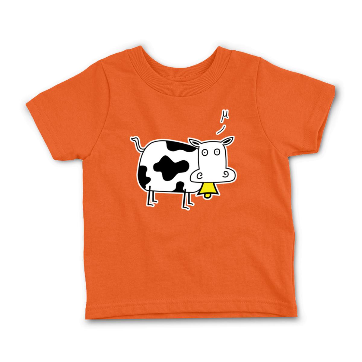 Mu Cow Infant Tee 12M orange