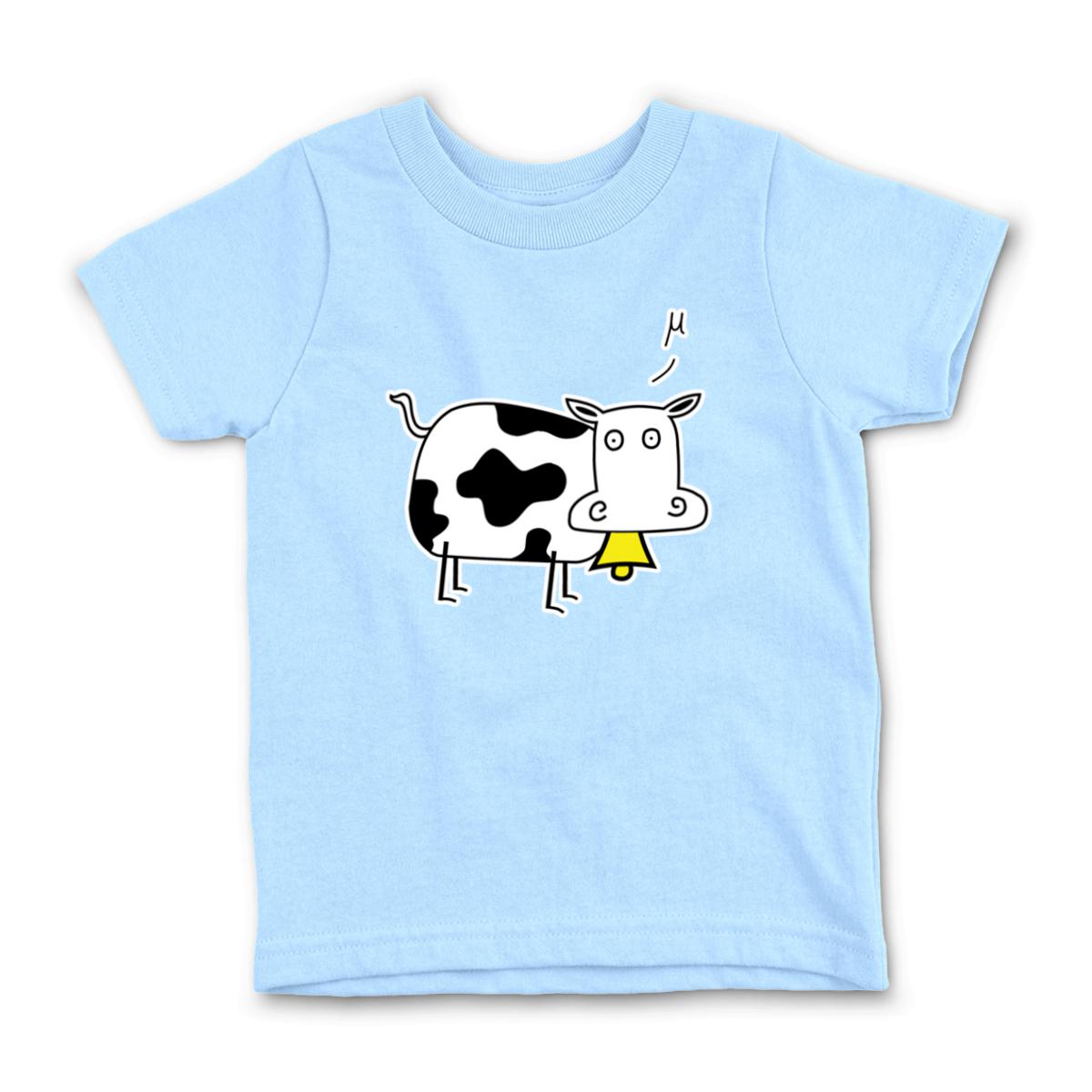 Mu Cow Kid's Tee Large light-blue