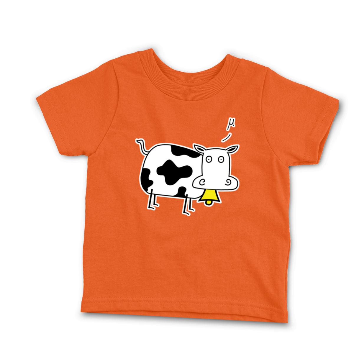 Mu Cow Toddler Tee 56T orange